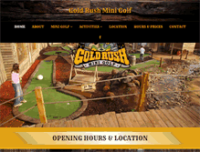 Tablet Screenshot of goldrushgolf.com.au